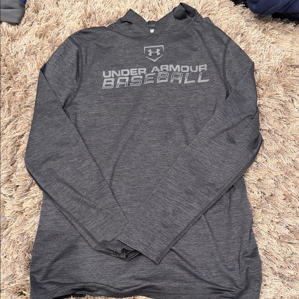 Under Armour Men's Charcoal Baseball Hoodie